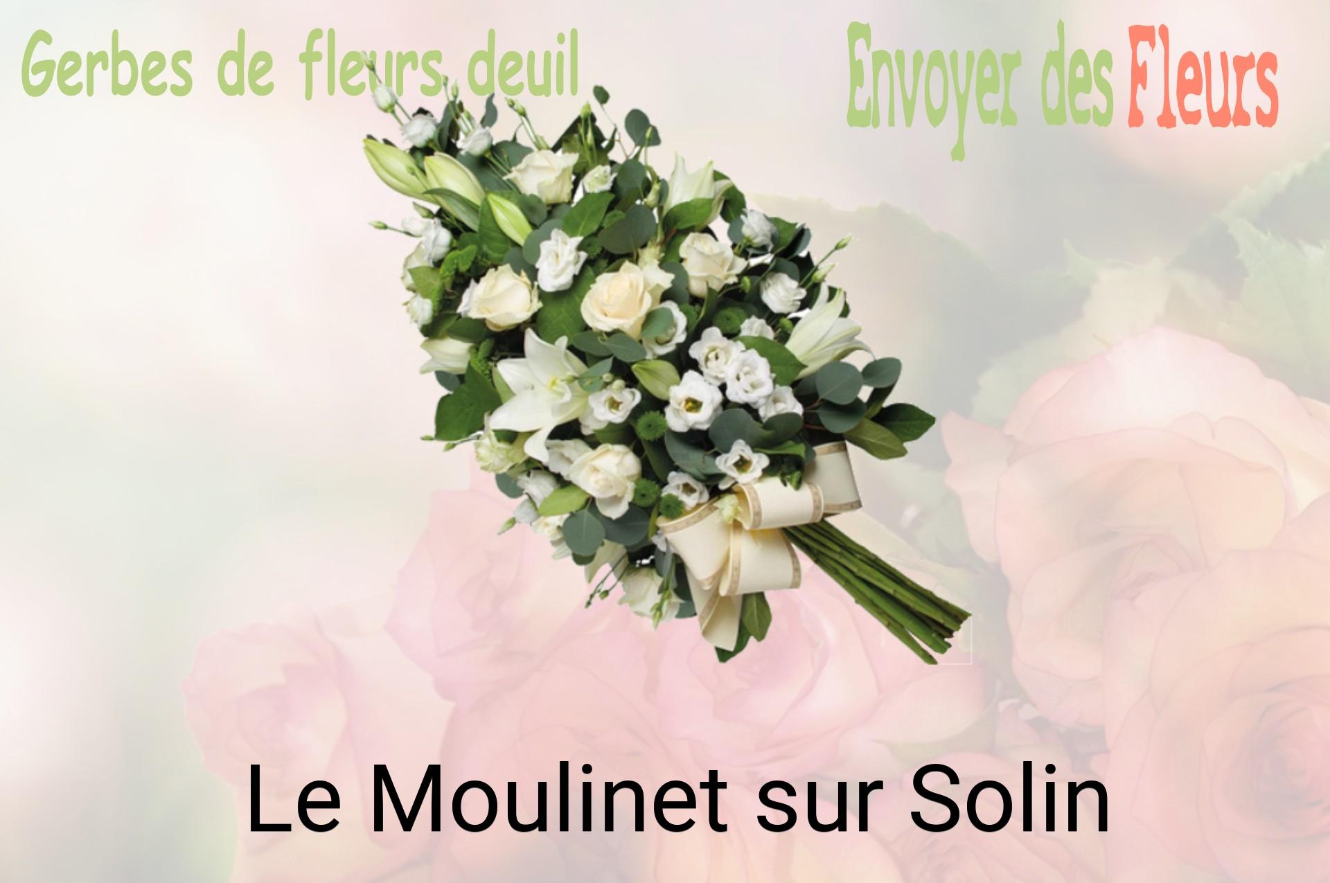 Gerbe de fleurs de deuil livrée à Le Moulinet-sur-Solin